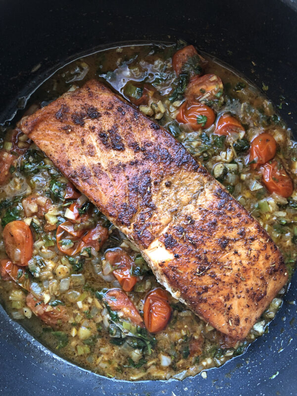 Baked Chicken with Attieke (Cassava Couscous)